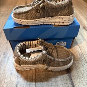 Hey Dude Kids Tan Sneakers